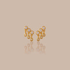 Gemstone Raindrop Studs