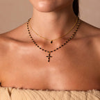 Midnight Cross Necklace