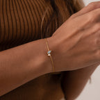 Marquise Birthstone & Pearl Bracelet