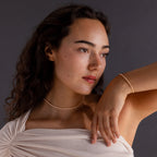 Dainty Diamond Tennis Necklace & Bracelet Set