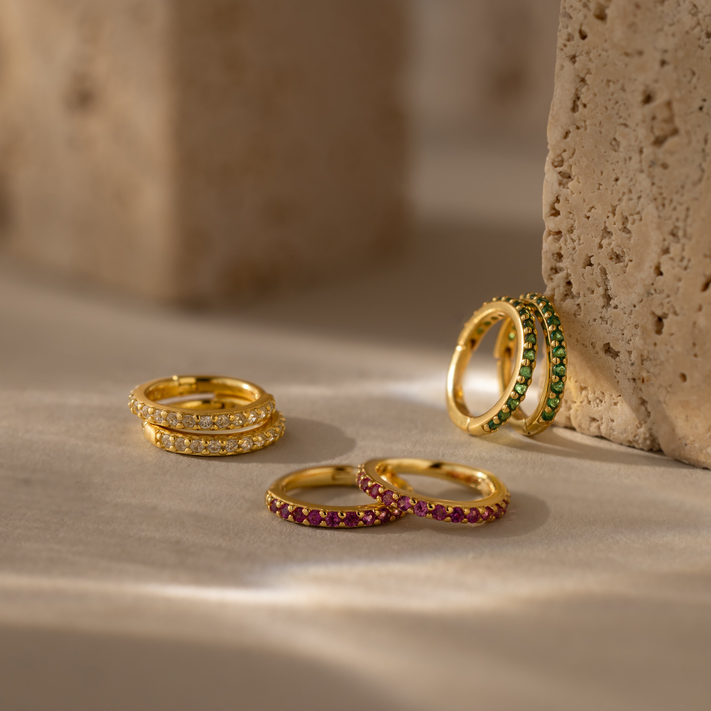 Birthstone Clicker Huggies