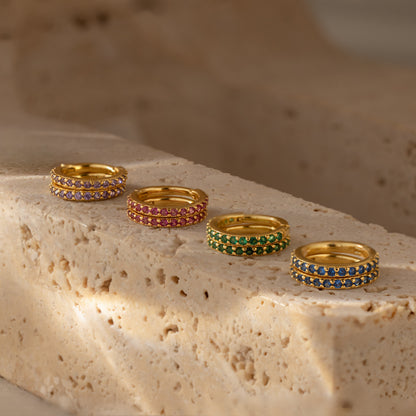 Birthstone Clicker Huggies