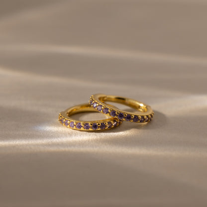 Birthstone Clicker Huggies