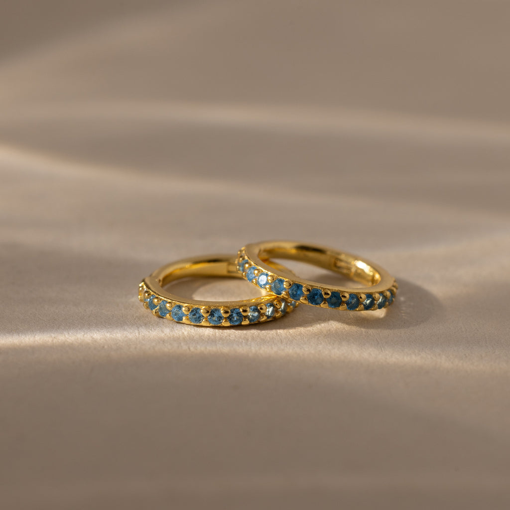 Birthstone Clicker Huggies