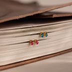 Teardrop Birthstone Flatback Studs