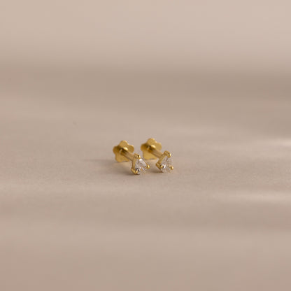 Teardrop Birthstone Flatback Studs