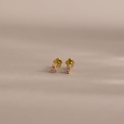 Teardrop Birthstone Flatback Studs
