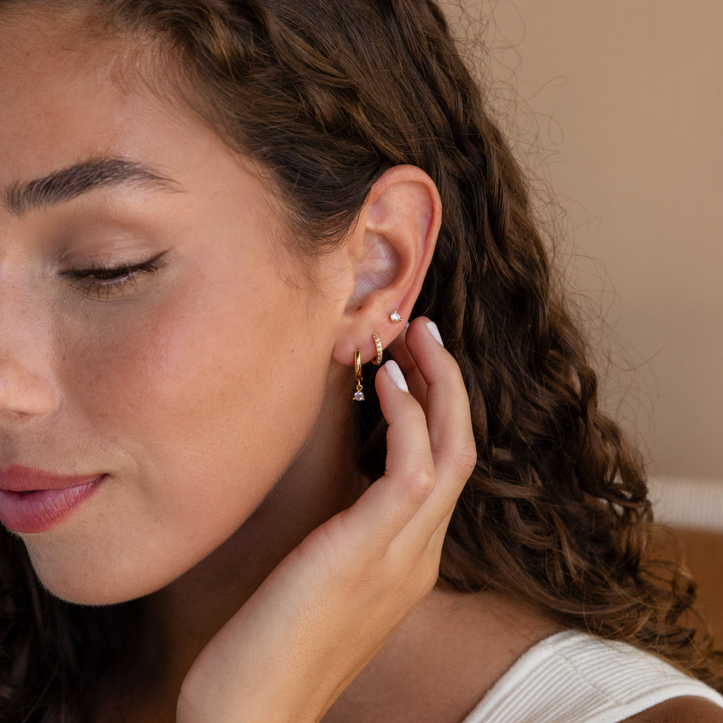 Classic Diamond Earrings Set