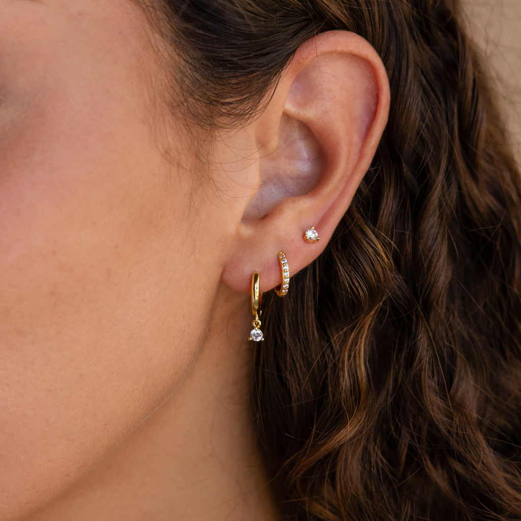 Classic Diamond Earrings Set