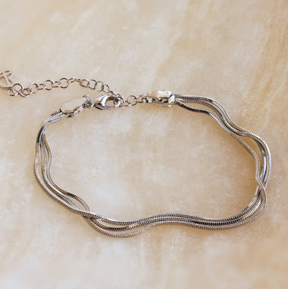 Triple Snake Chain Bracelet