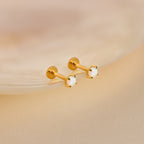 Opal Flat Back Studs