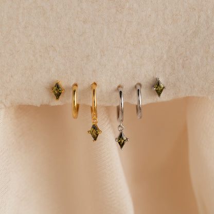 Peridot Earrings Set