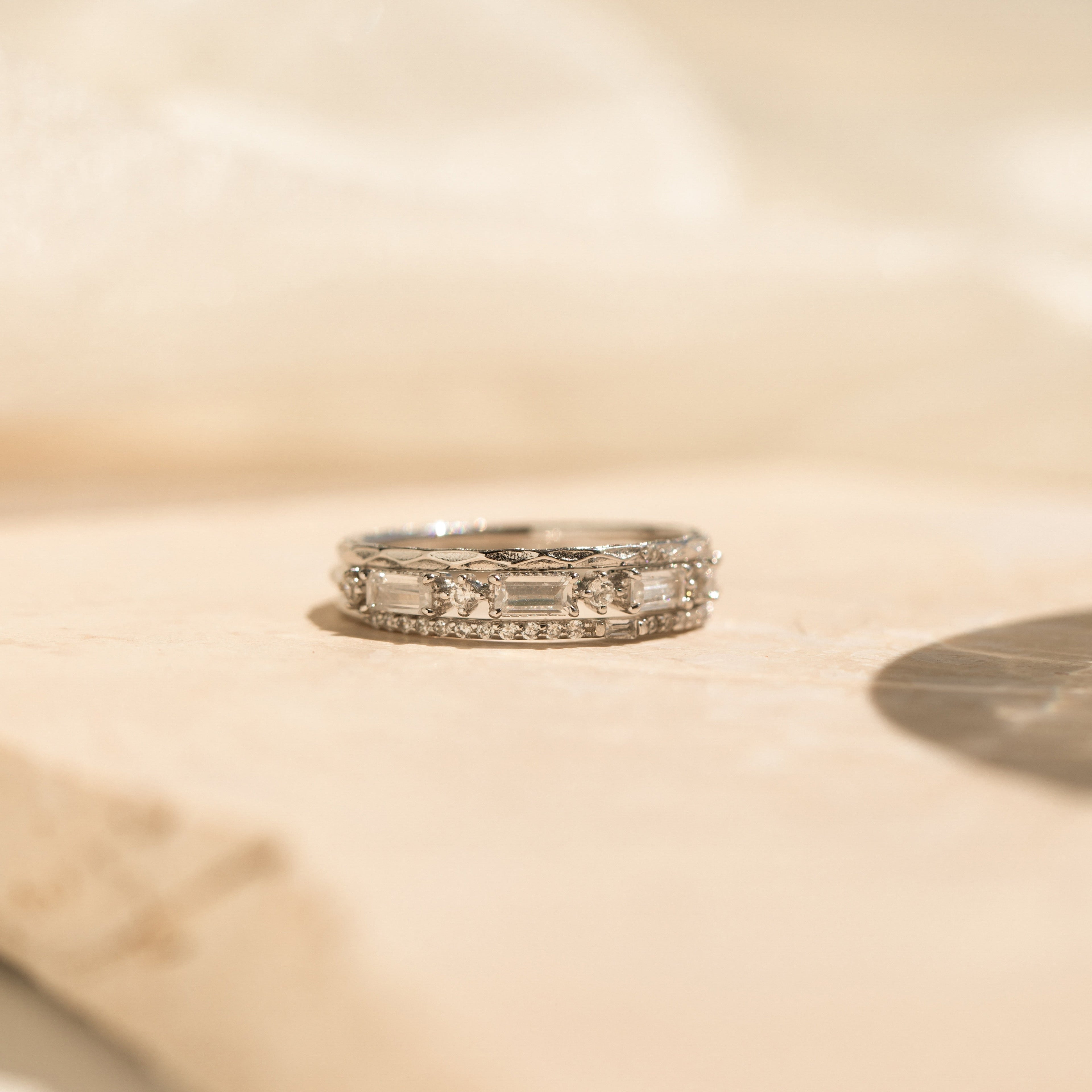 Diamond Stacking Ring Set