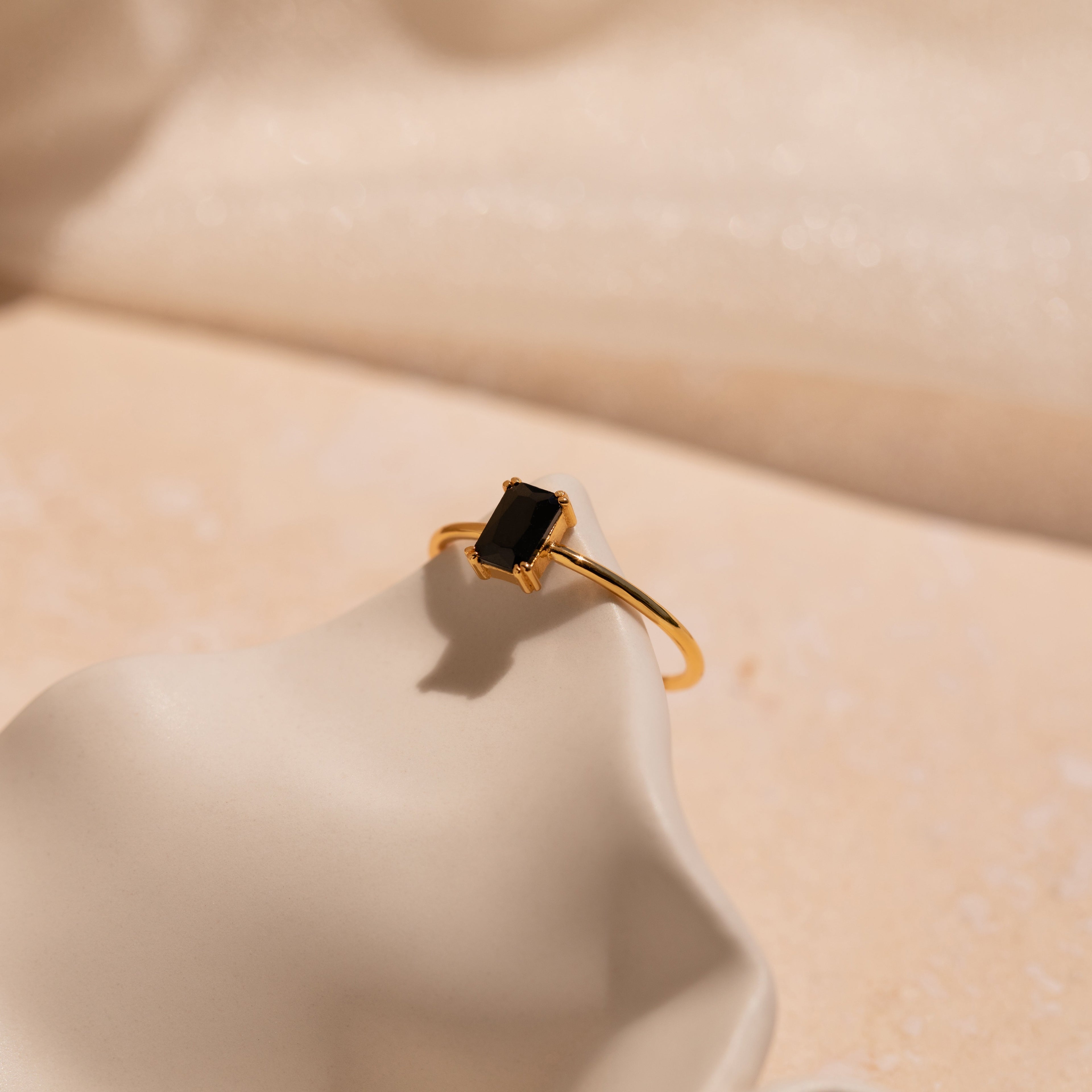 Black Emerald Ring