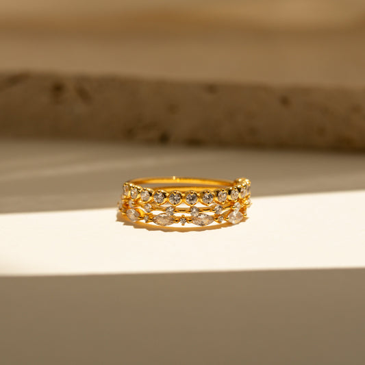 Crystal Stacking Ring Set