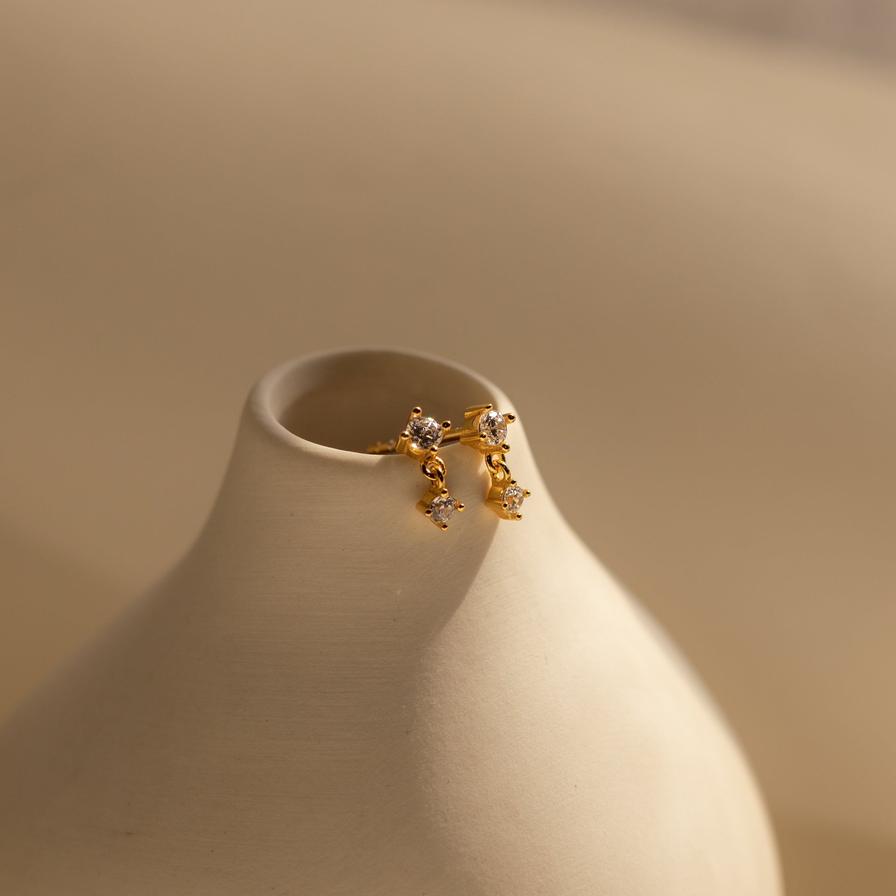 Birthstone Drop Studs