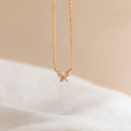 Pink Opal Butterfly Necklace