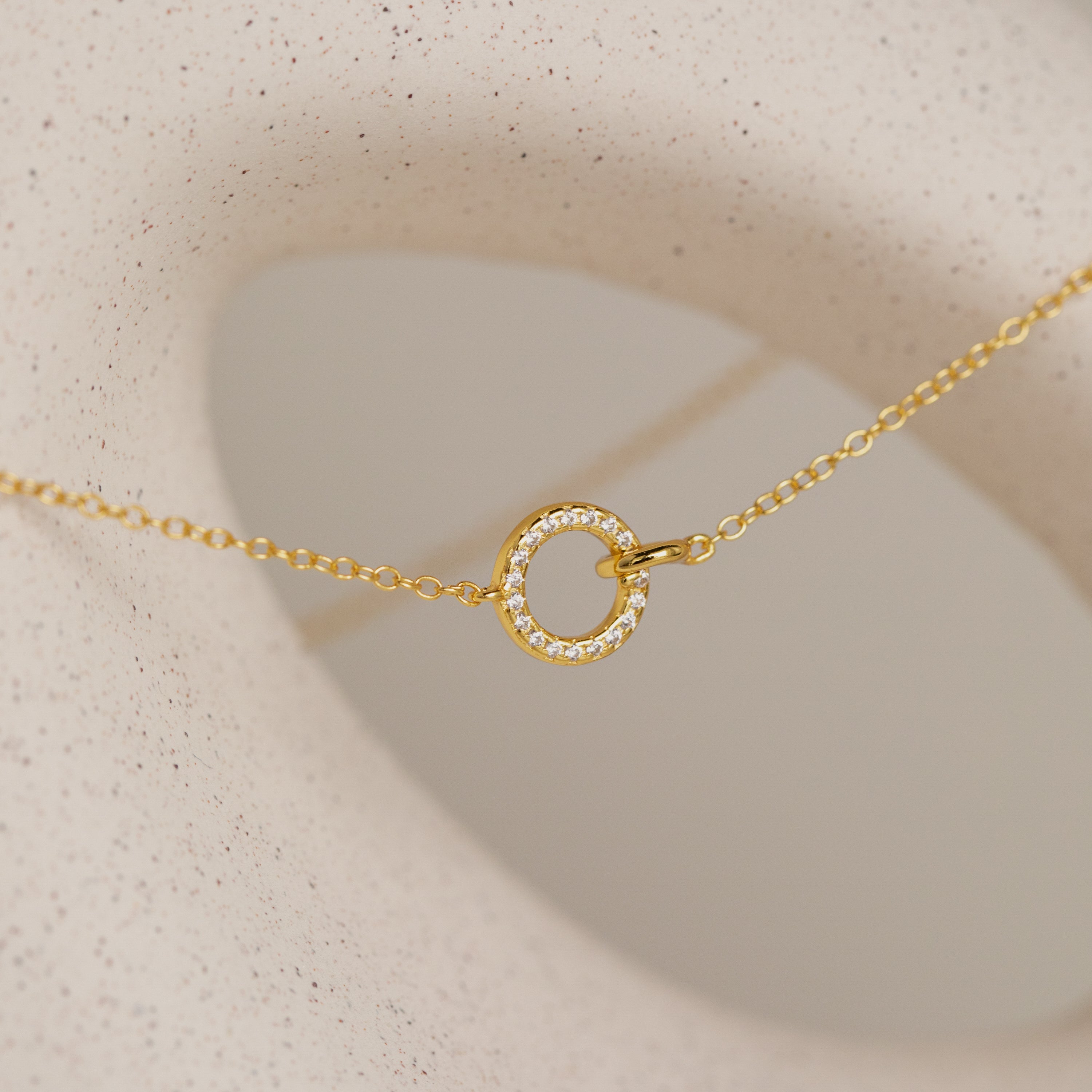 Pave Interlocking Necklace