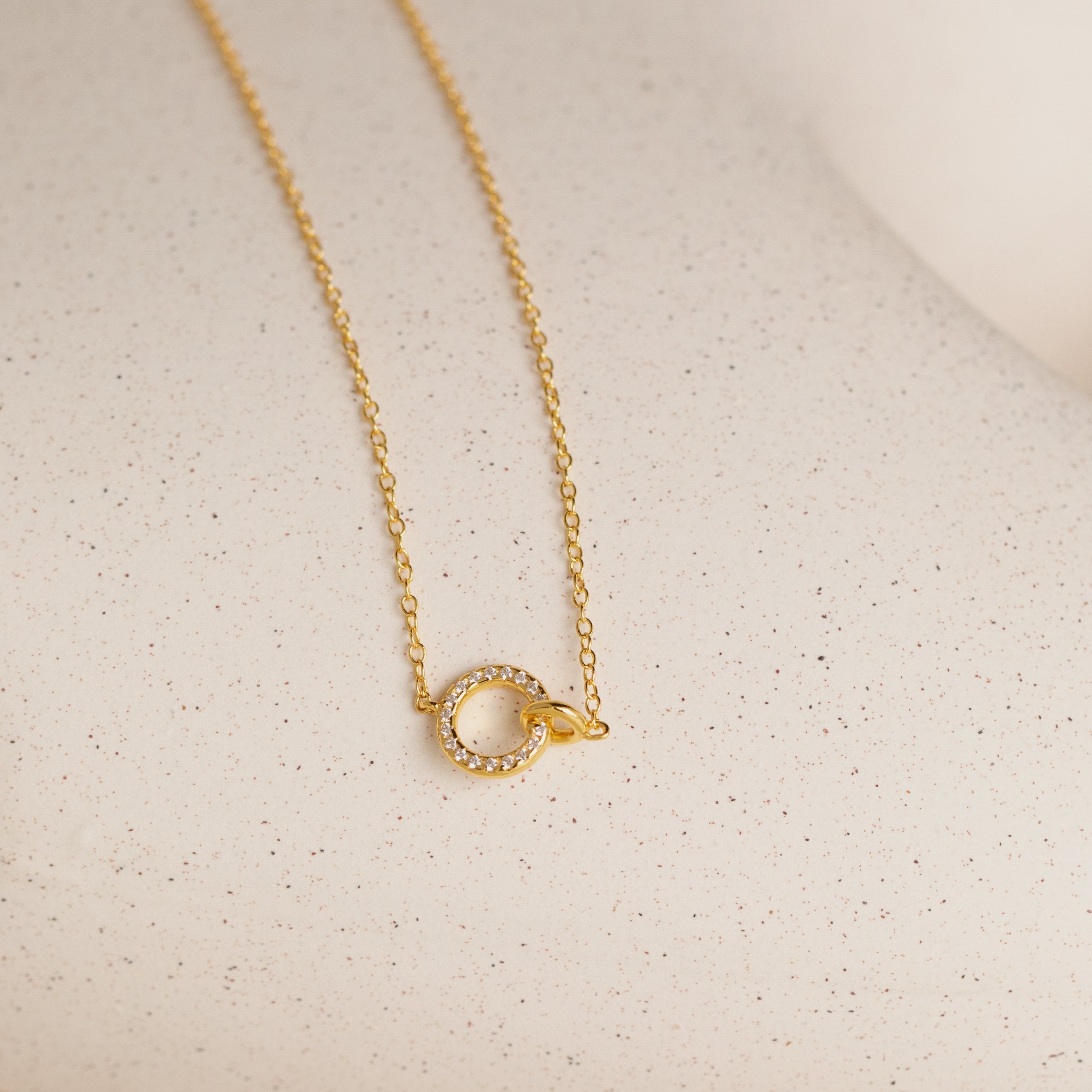 Pave Interlocking Necklace