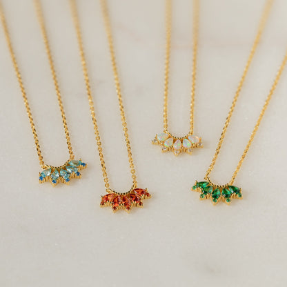 Marquise Birthstone Necklace