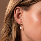 Tiny Pearl Drop Studs
