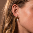 Tiny Pearl Drop Studs