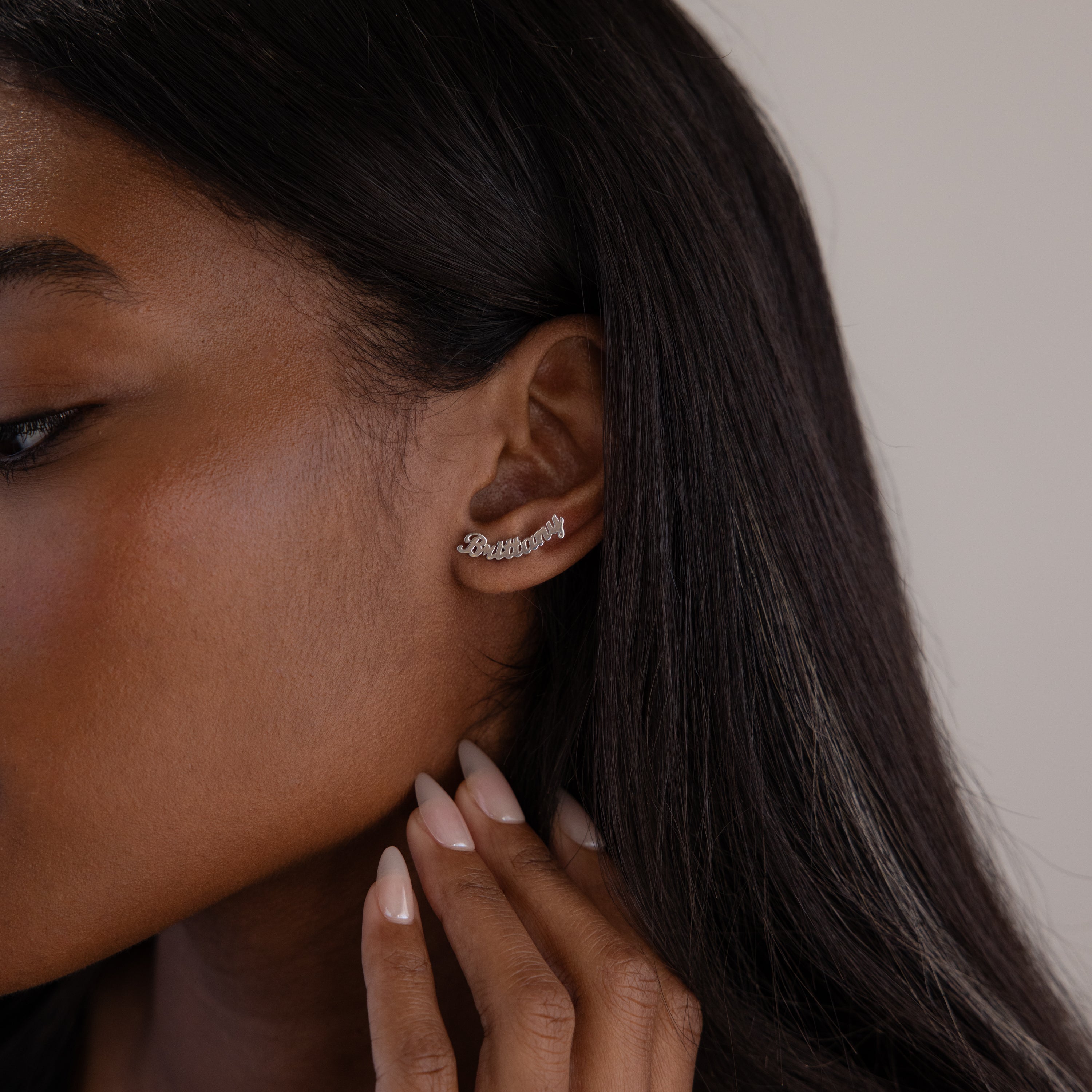 London Name Earrings
