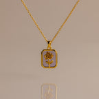 Birth Flower Charm Necklace
