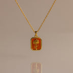 Birth Flower Charm Necklace