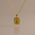 Birth Flower Charm Necklace