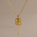 Birth Flower Charm Necklace