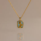 Birth Flower Charm Necklace