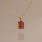 Birth Flower Charm Necklace