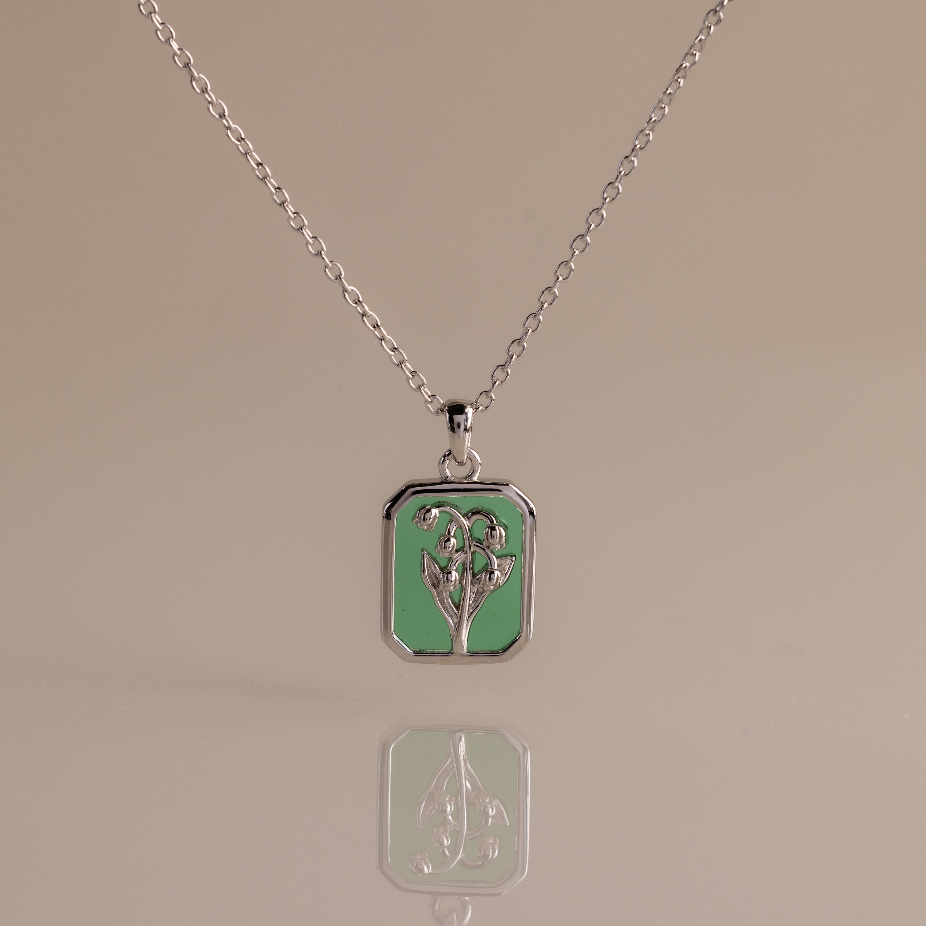 Birth Flower Charm Necklace