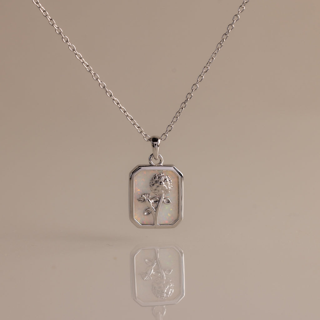 Birth Flower Charm Necklace