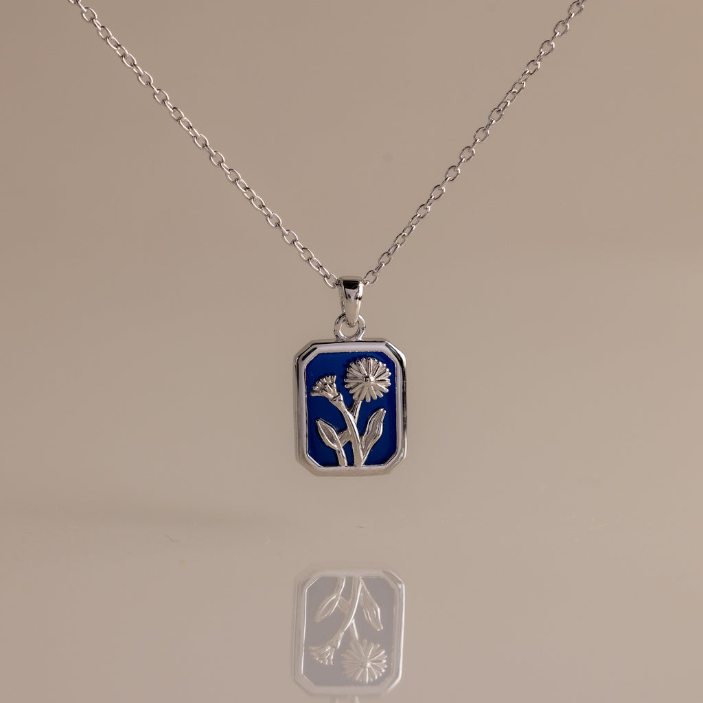 Birth Flower Charm Necklace