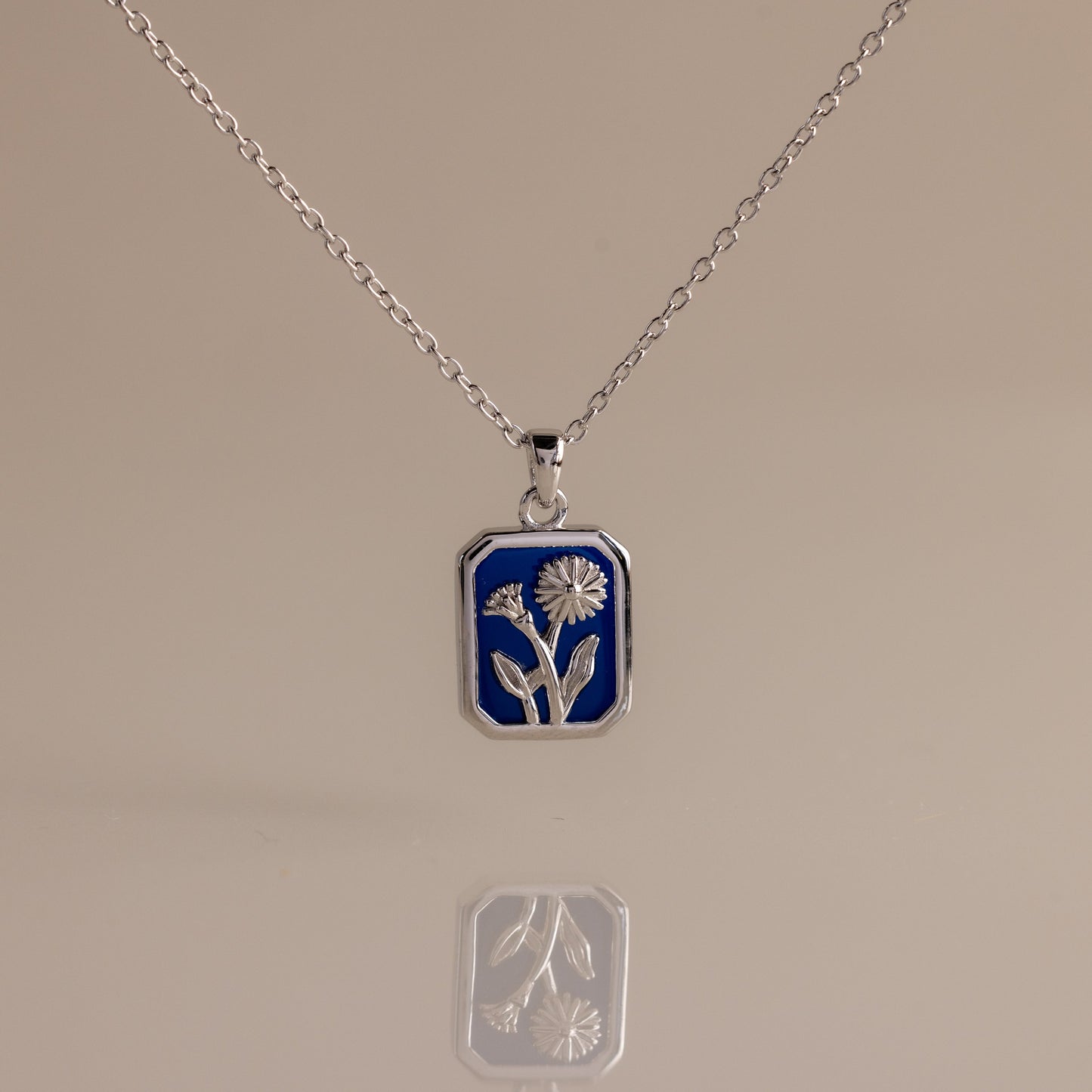 Birth Flower Charm Necklace