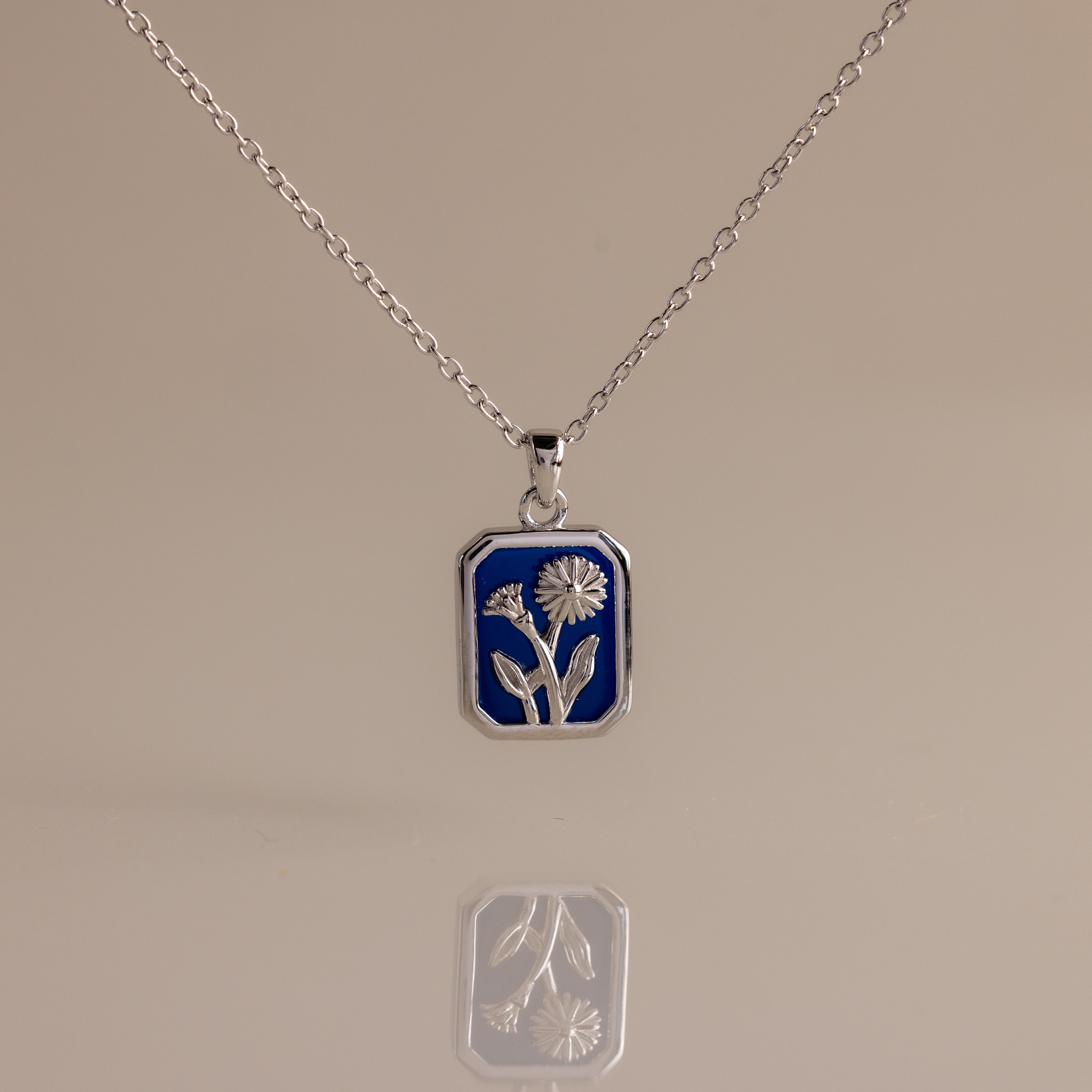 Birth Flower Charm Necklace