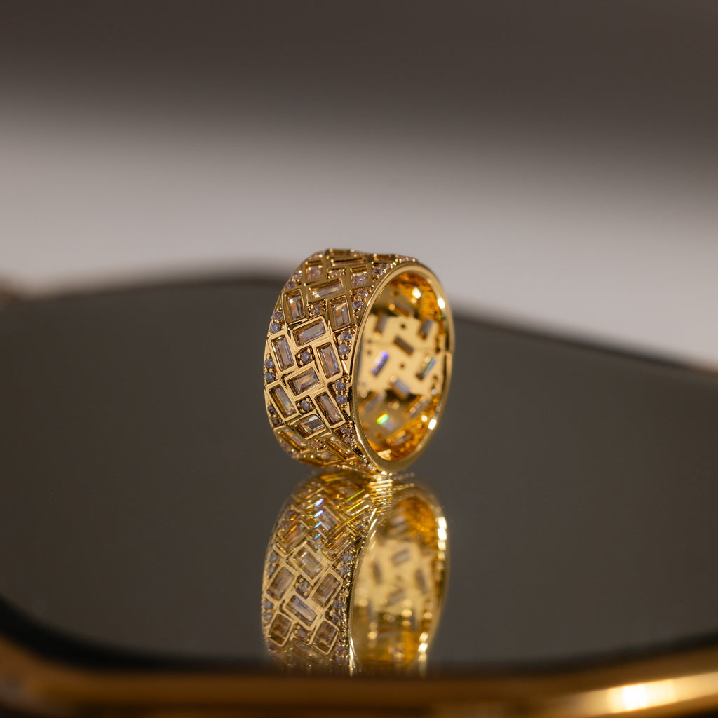 Mosaic Diamond Baguette Ring