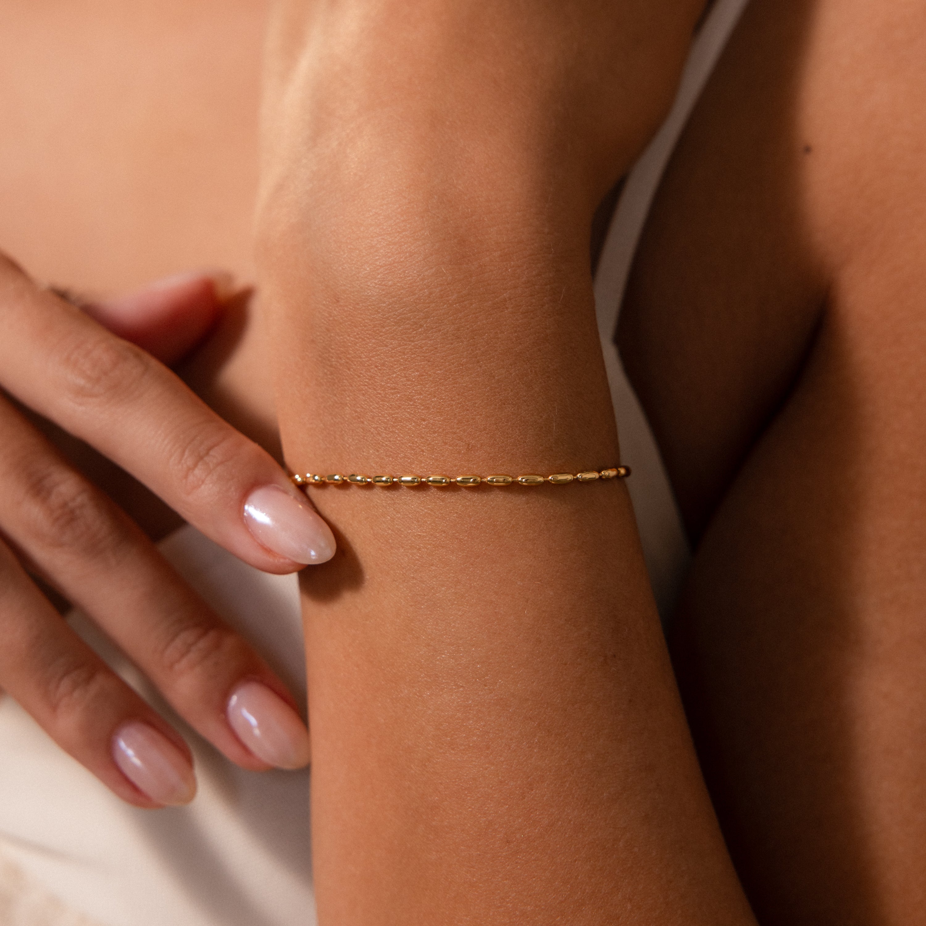 Oval Beaded Bracelet