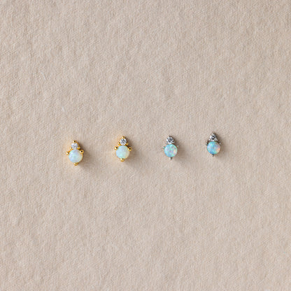 Raindrop Birthstone Studs