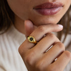 College Emblem Signet Ring