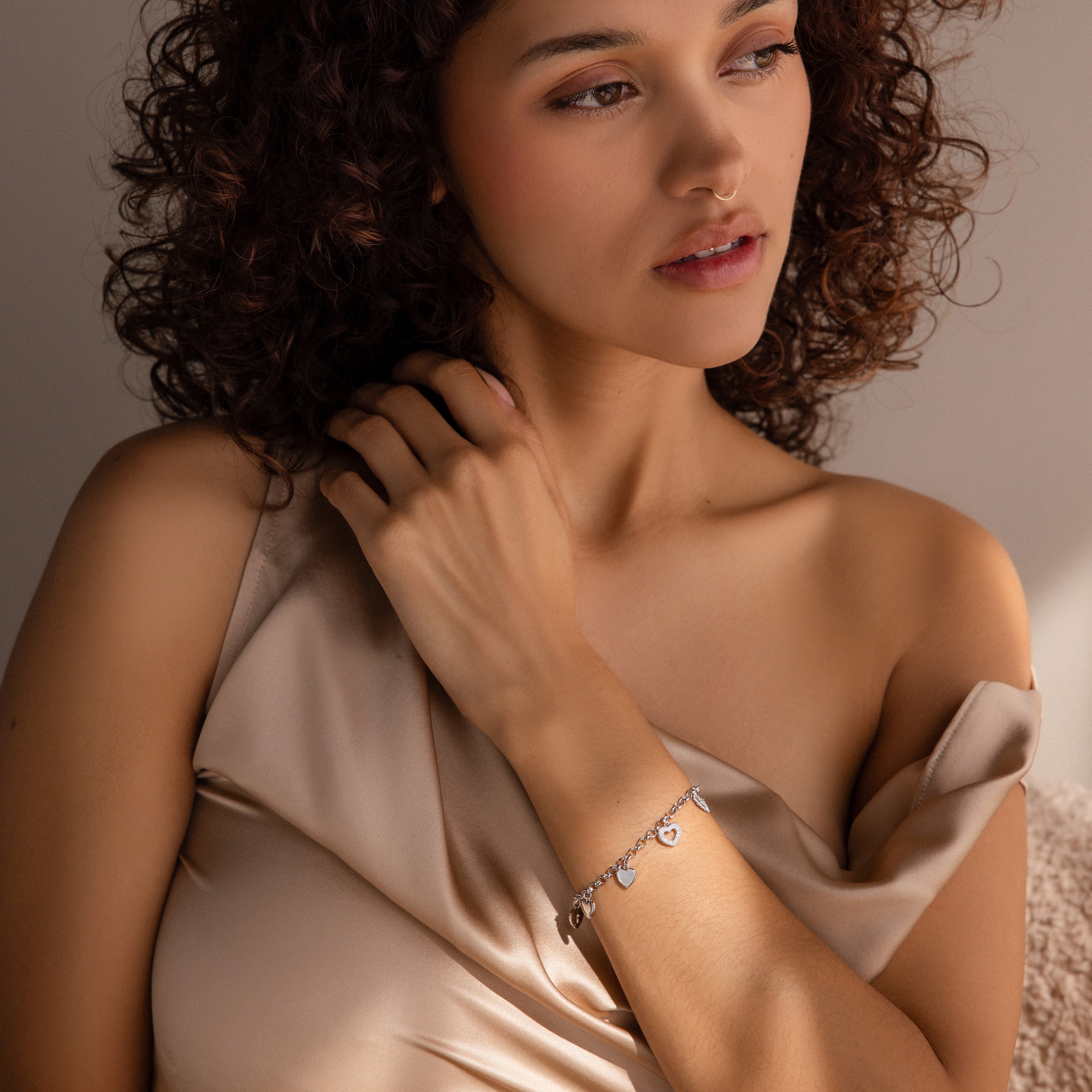 Heart Charm Bracelet