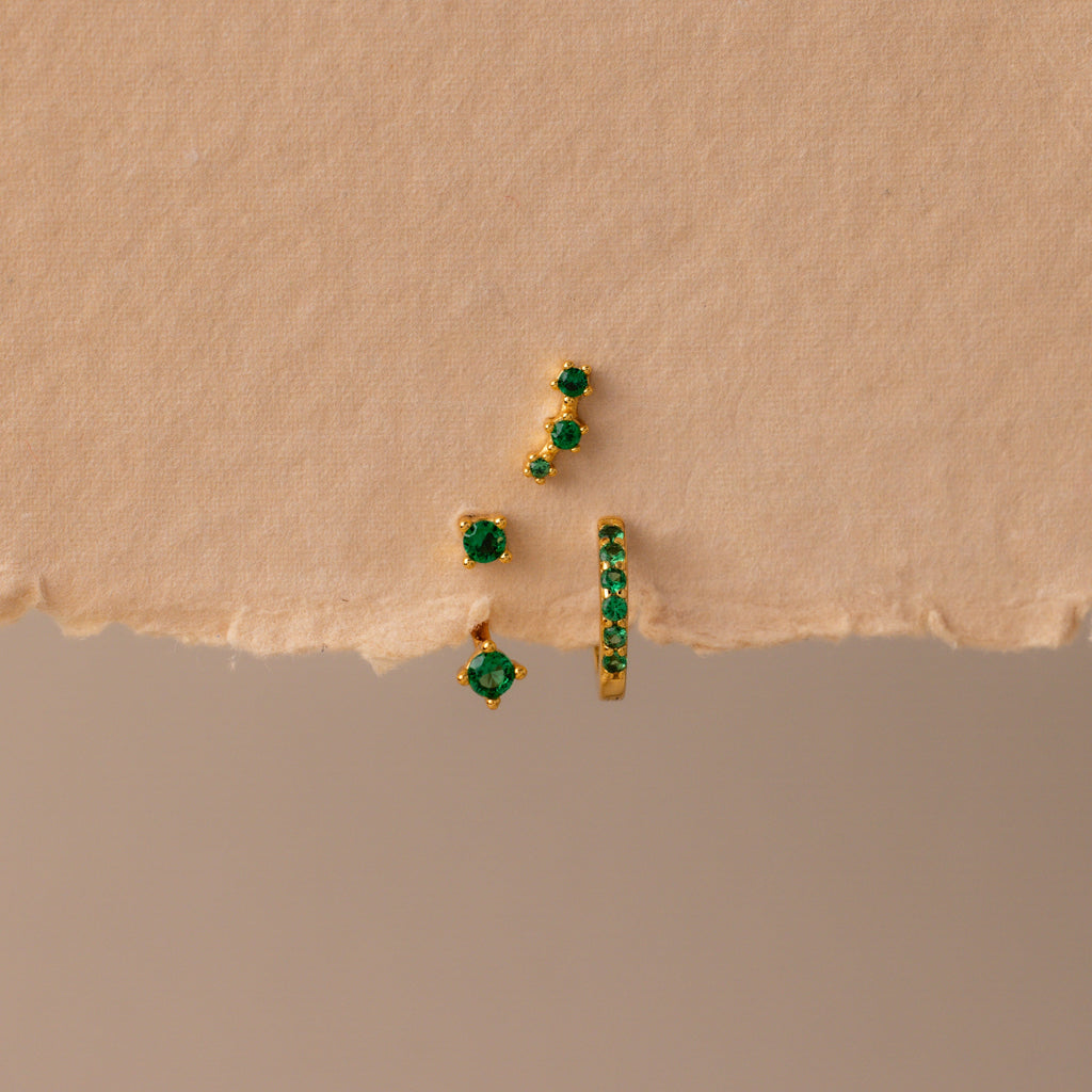 Birthstone Earring Trio Set