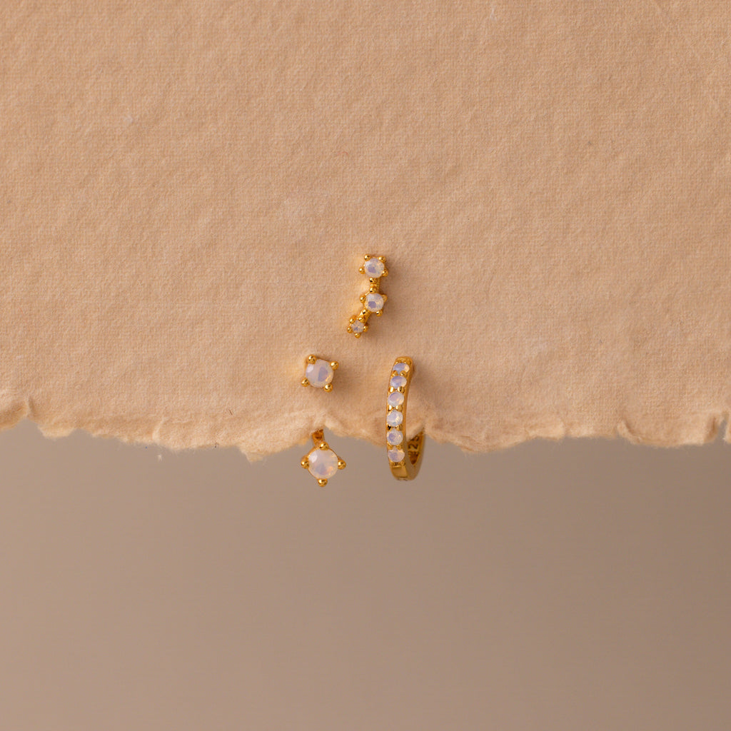 Birthstone Earring Trio Set