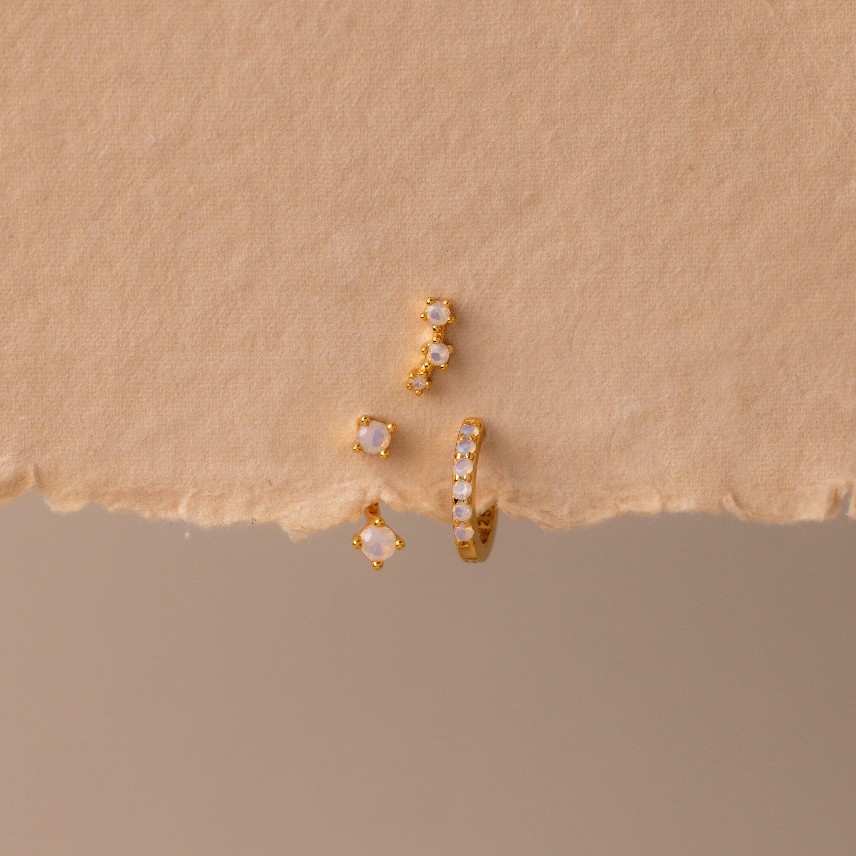 Birthstone Earring Trio Set