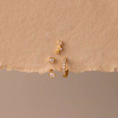 Birthstone Earring Trio Set