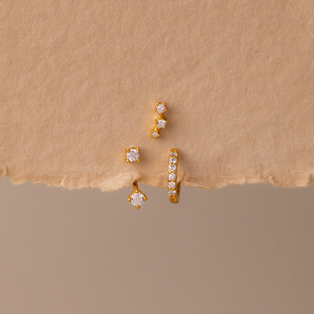 Birthstone Earring Trio Set