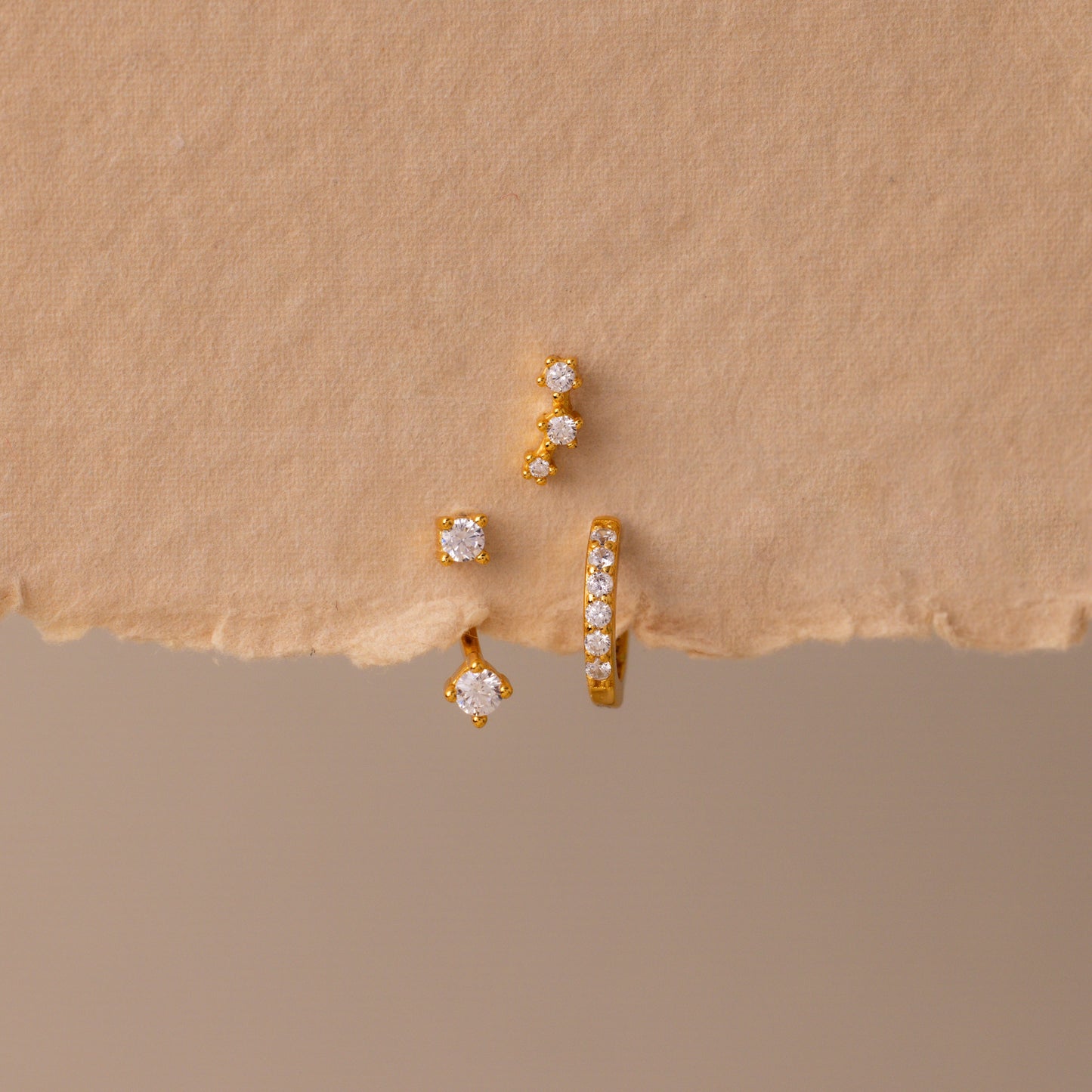 Birthstone Earring Trio Set