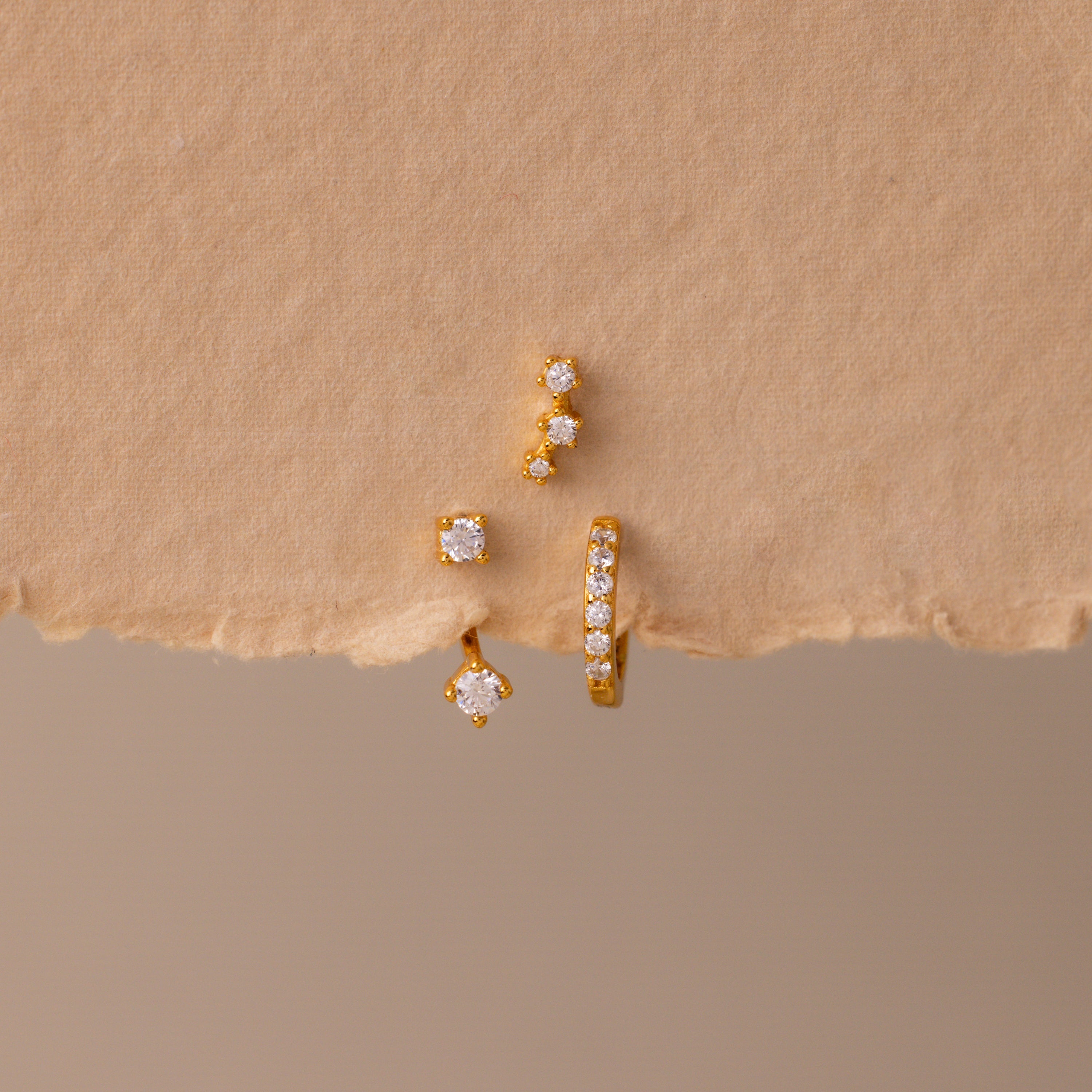 Birthstone Earring Trio Set